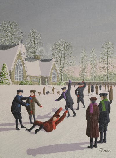 School Yard Sliding by Peter Szumowski